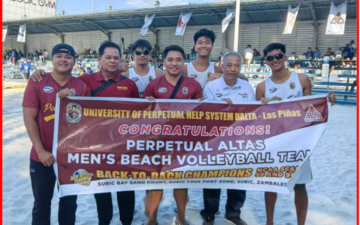 Back-to-back NCAA Men's Beach Volleyball championship for the Perpetual Help Altas
