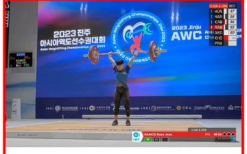 Rosegie Ramos Shines in Asian Weightlifting Championships, Boosts Paris Olympics Aspirations